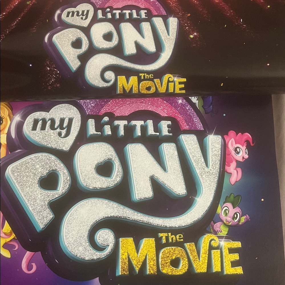 My Little Pony BOTH Movie Posters 2017 13.5x20 Hasbro Lions Gate Origin new - Picture 11 of 14